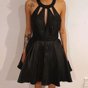 NWT Tiffany Homecoming / Prom Black  Dress